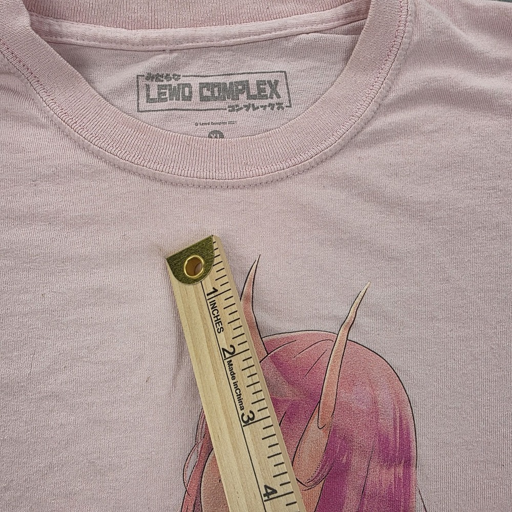 Lewd Complex T-Shirt Mens Size XL Pink Japan Manga Oni Anime Girl Short Sleeve - Picture 6 of 11